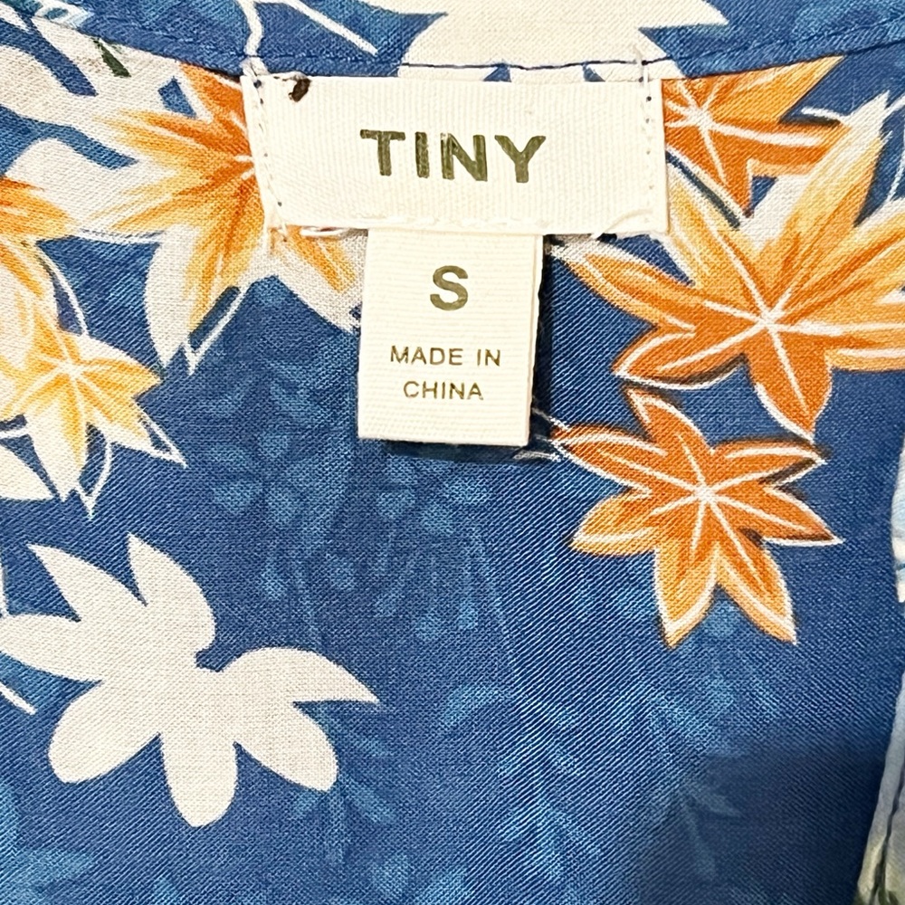 [Anthropologie Tiny] Gaina Blue Multicolor Floral
Drop Waist Long Sleeve Dress S - Picture 8 of 11